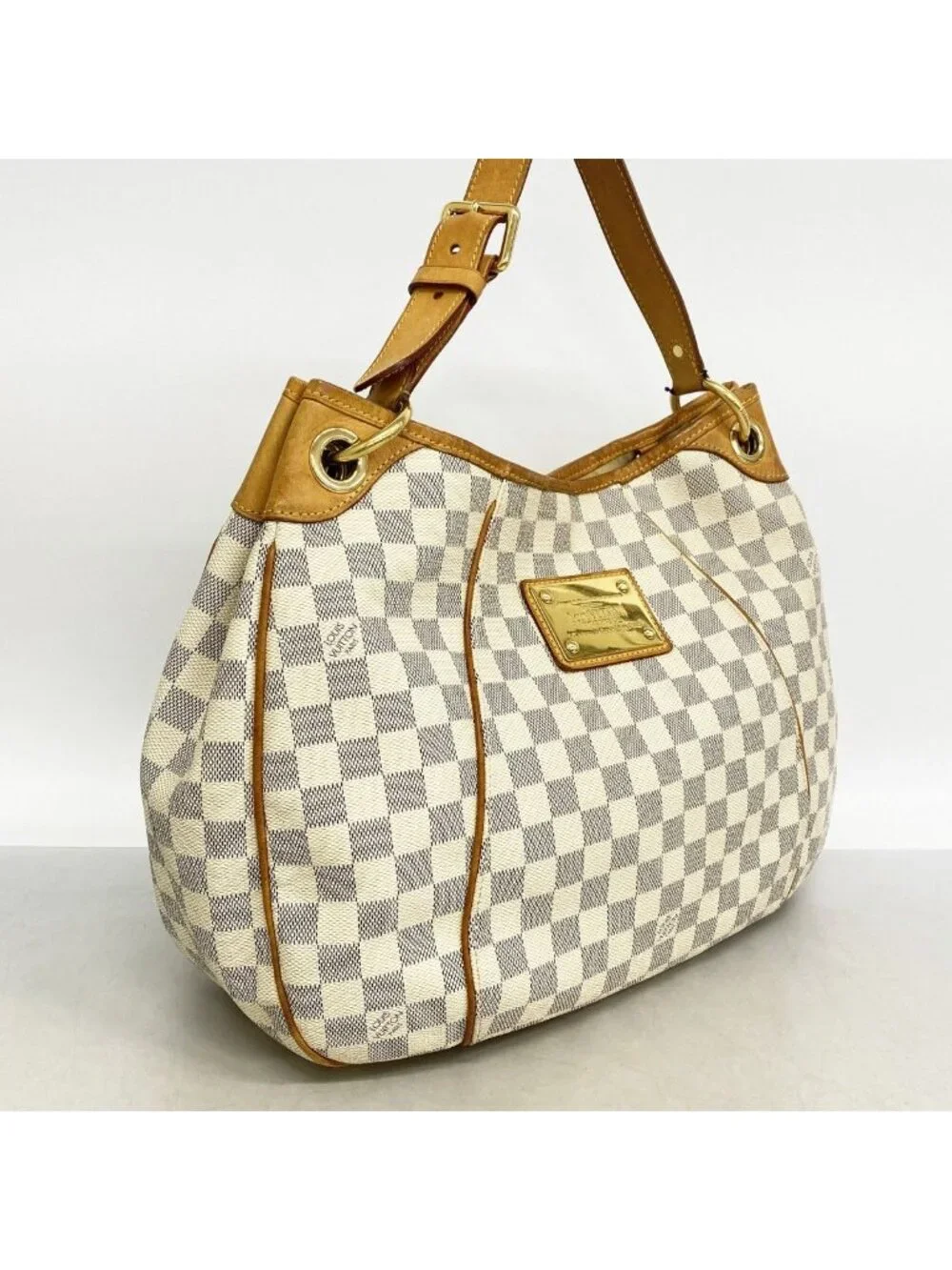 Louis Vuitton Shoulder Bag Damier Azur Galleria PM White